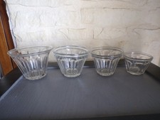 4 Antique Tapered Jam Jars 4 Different Sizes