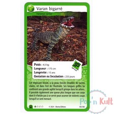 Carte Défis Nature Protect 185/300 Varan bigarré ★ [FR] Forces de la Nature NM