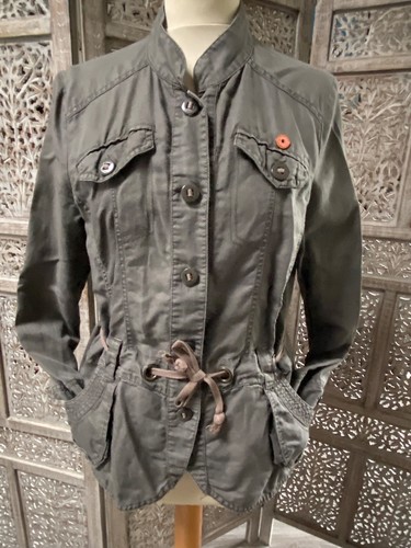 Veste saharienne coton - s/m, lin
