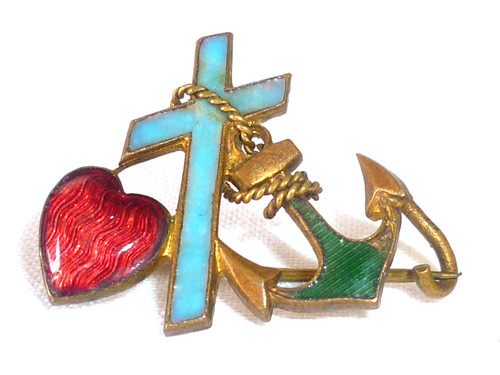 Ancienne broche religieuse - broche,