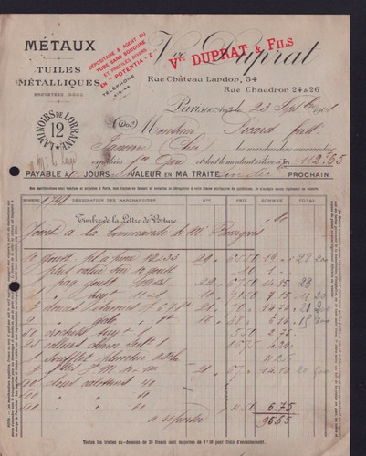 Paris tuiles metalliques - paris, (x°)