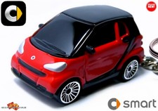 ? ? VERY RARE KEY CHAIN RED BLACK SMART FORTWO CUSTOM Ltd. Ed.?GREAT GIFT??