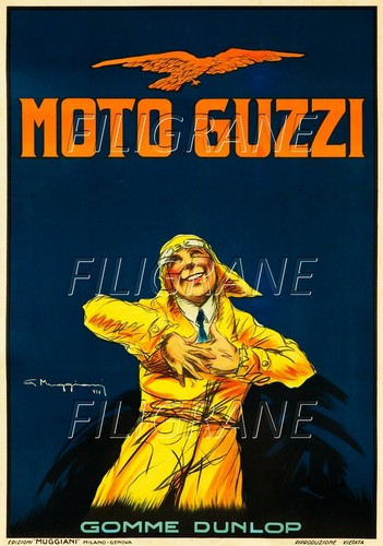 Moto guzzi rpjm poster - moto,