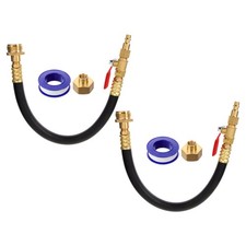  Lot de 2 adaptateurs de soufflage d'arrosage pour camping-car avec vanne