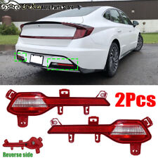 2Pcs For Hyundai Sonata 2020 2021 Pair Rear Bumper Reflector lamps Tail Light