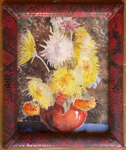 Tableau aquarelle ancienne - aquarelle,