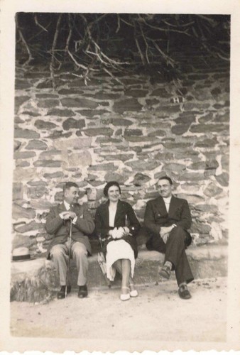 Ancienne photographie trio - photographie,
