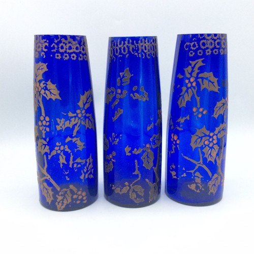 Triptyque vases verre soufflé