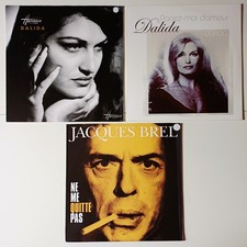 Jacques Brel/Dalida, Lot De 3