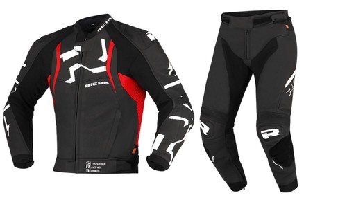 Richa stradale 2pc - 2pc, noir/rouge