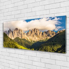 Tableau mural Image sur Plexiglas® 125x50 Paysage Montagnes