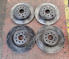 DBA 4000 Grooved Front Rear 5x100 5x114 Brake Disc for Subaru Impreza STI 08-