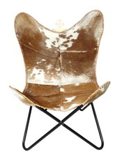 Chaise Longue Papillon En Cuir