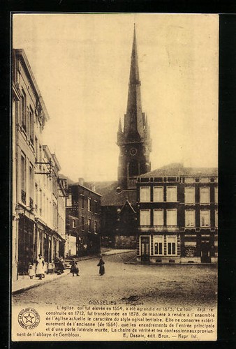 Cpa gosselies eglise - cpa, gosselies,