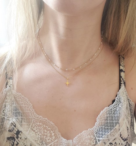 Collier multi rang étoile - , et