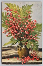 Heuchera sanguinea coral bells flower postcard