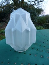 GLOBE DE LAMPE LUSTRE ART DECO