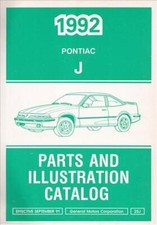 Catalogue Illustré Des Pièces De Pontiac Sunbird 1992