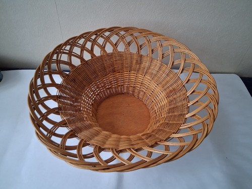 Ancienne corbeille ronde en - ancienne,