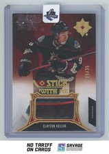 2021-22 UD Ultimate Collection Stick With Me Relic Clayton Keller /35 #SWM-KE