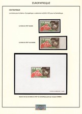 Europafrique Europa lot année 1972 / 1973 non dentelés épreuves FDC Coopération