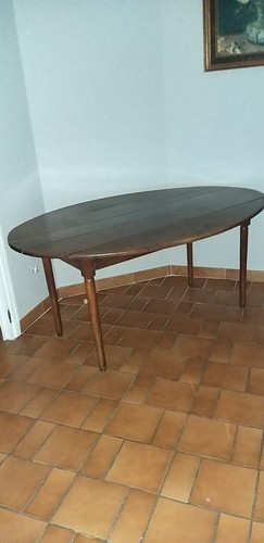 Table ancienne bois noyer - table,