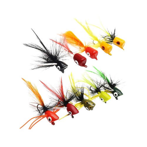 10x fly fishing popper leurre - fishing,