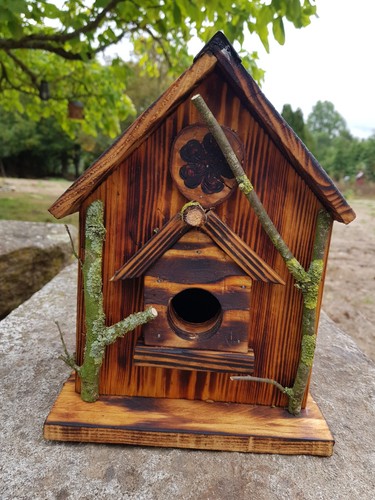 Cabane oiseaux artisanales - cabane,