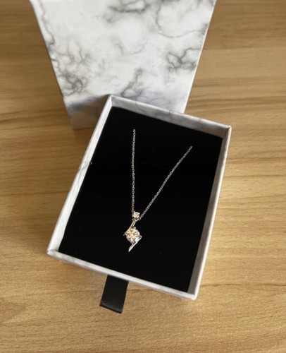 Collier argent 925 - ,, moissanite