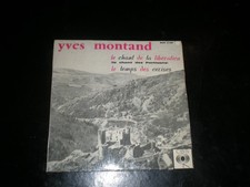 VINYLE  45t   - Yves MONTAND - Le Chant de la Libération, Le temps des cerises