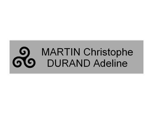 Plaque boite aux - plaque,