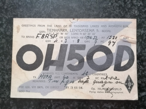 Carte qsl radio amateur - amateur, de