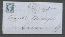 1854 Lettre Petit Chiffre St