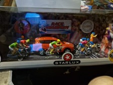 Jouet STARLUX Le Monde du Cyclisme Peugeot 4007 + 7 Coureurs Cyclistes