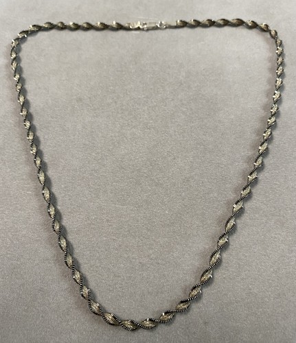 Collier chaîne argent - en,