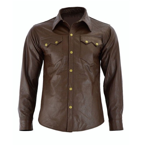 Marron cuir classique homme - cuir,