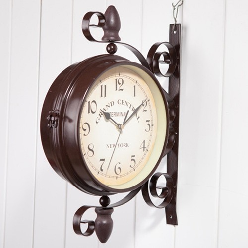 Inspiré double face horloge - double,