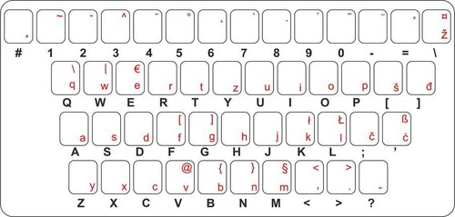 Sticker autocollant clavier