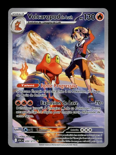 Carte pokémon volcaropod - carte, de