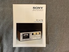 Sony Audio TC K7II Stereo Cassette Deck Brochure Spec Sheet
