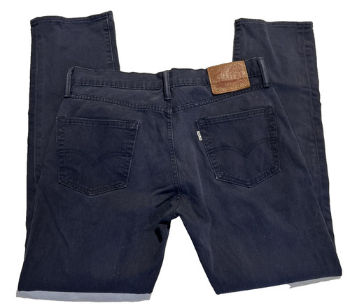 Pantalon toile bleu forme jean - toile,