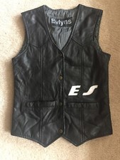 Evlyns Black Biker Unisex Motorcycle Vest