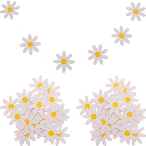 3pcs daisy hanging flag banner - 3pcs,