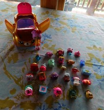 SHOPKINS Happy Places Gold Convertible Cars & 1 Doll & 25 Shopkins Lot of 27 Pcs