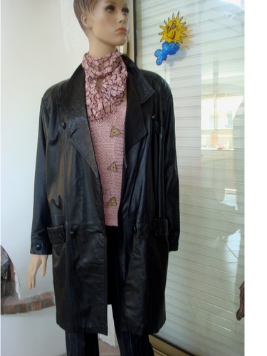 Manteau cuir d - 3/4,