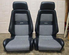 RECARO LX B Pair JDM Authentic Recaro Reupholstered Synthetic Leather and Pepita