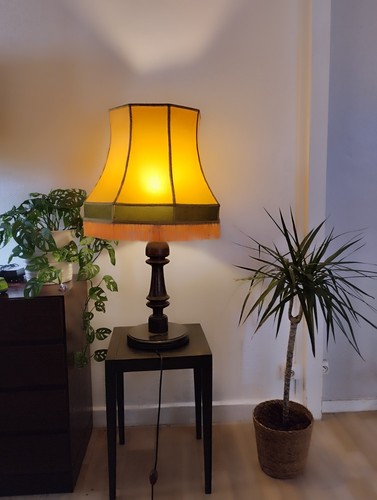Lampe vintage franges - lampe,