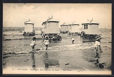 CPA Ostende, La Plage, Les