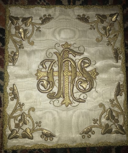 Bourse chasuble blanche - bourse/, soie