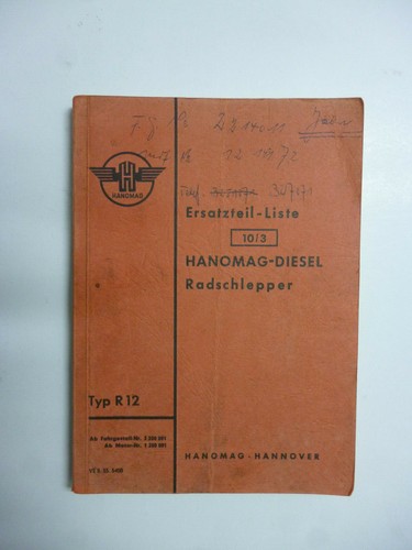 Hanomag diesel wheel tractor - hanomag,